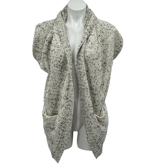 Anthropologie Moth Women's Cocoon Open Front Shrug Cardigan Sweater M Layering - Picture 1 of 10